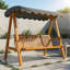 3 Person Porch Swing with Canopy
