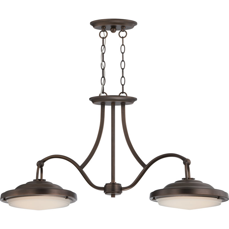 Drinkard 2 - Light Kitchen Island Pendant, Antique Brass