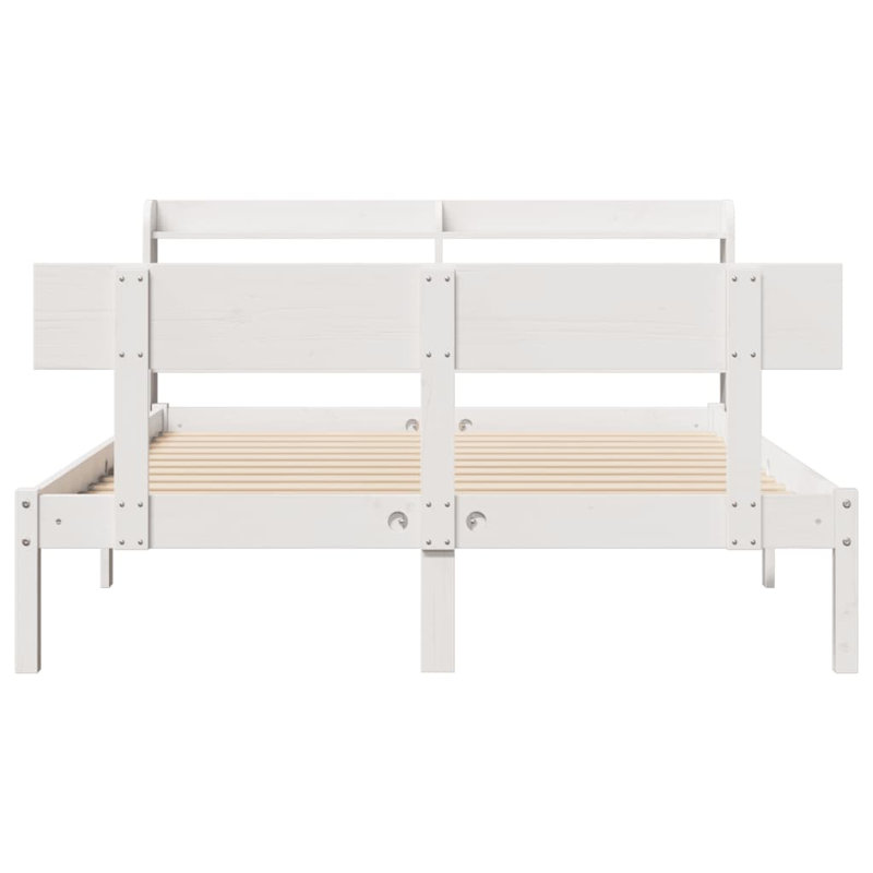 Clearfield Solid Wood Bed, White, 160 x 200cm