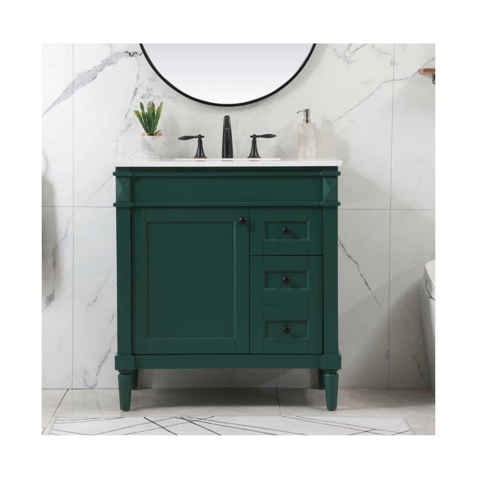 Readington 32'' Single Bathroom Vanity, Green
