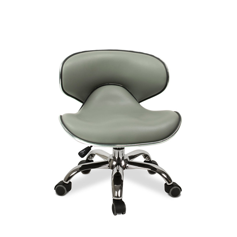 Tabouret de laboratoire à hauteur ajustable, Gris orage