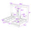 Lit escamotable simple et simple en bois avec armoires et tablettes-1615500159