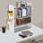 3-Tier Desktop Bookshelf Multipurpose Desk Organizer Countertop Bookshelf For Study Room, Bedroom, Children's Room-1038240492