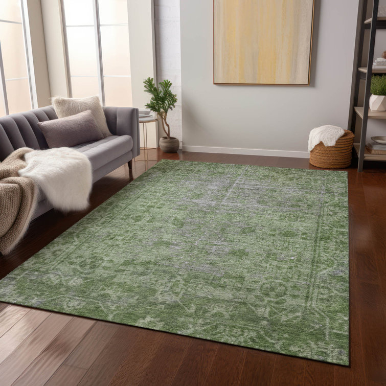 Machine Washable Indoor/Outdoor Christain ACN1228 Rug