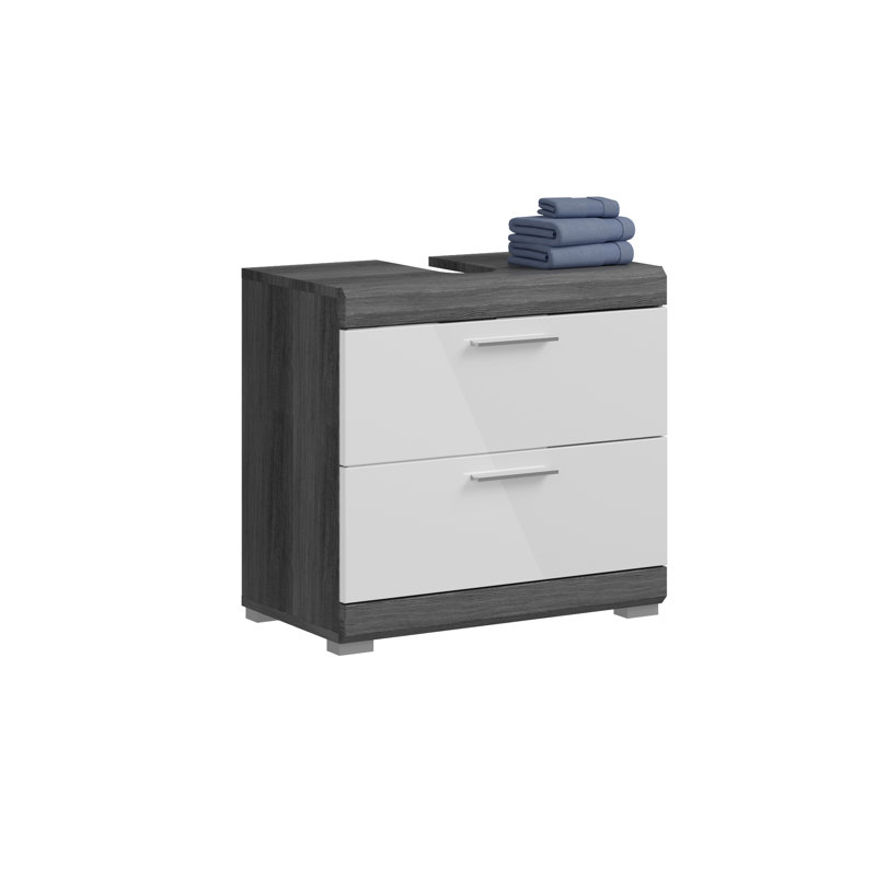 Haikey 60Cm Single Bathroom Vanity Base Only In White