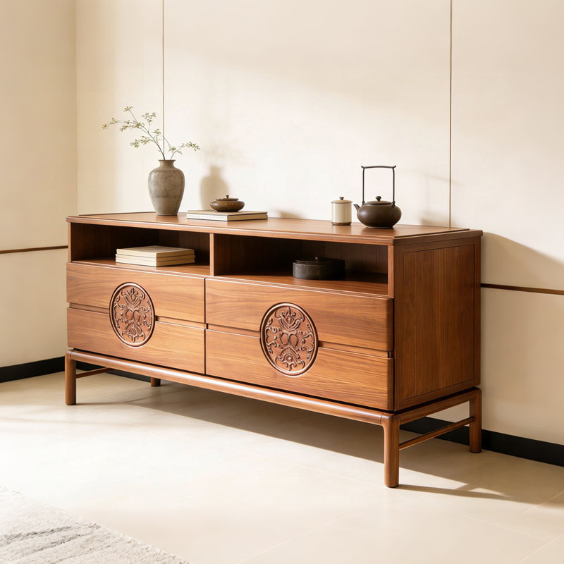 Buffet rétro simple et léger de luxe, H 35,4 po x l 63 po x P 15,7 po