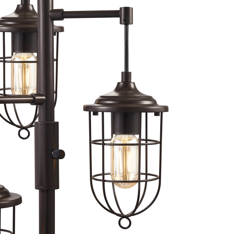 64.75” Industrial Tree Floor Lamp