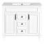 Meuble-lavabo de 36 po avec lavabo - armoire moderne blanche 2 portes et tiroirs à fermeture douce fonctionnels et attrayants-1142588570-1142588571