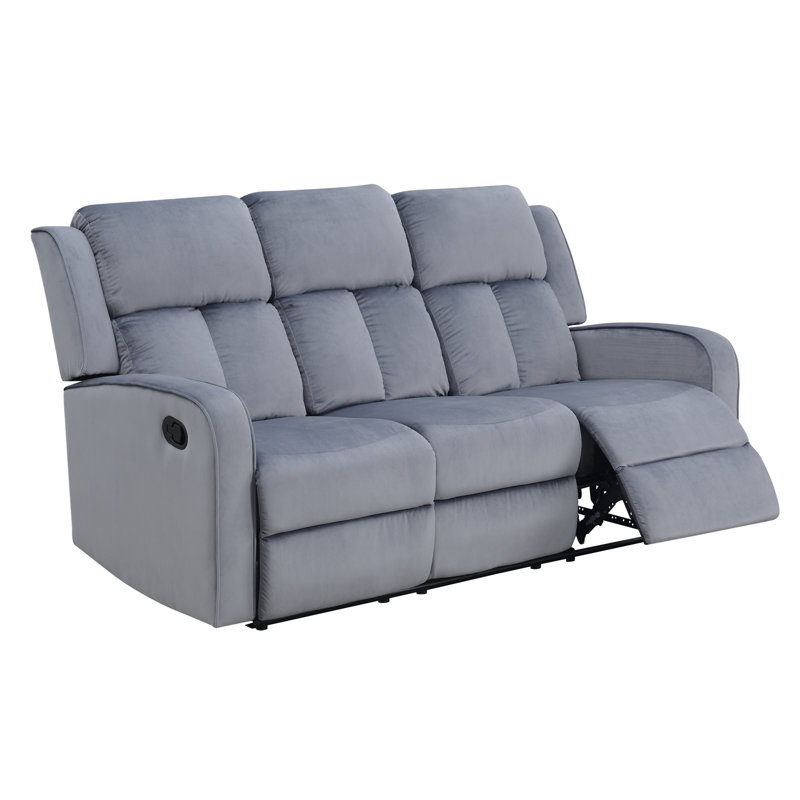 Canapé inclinable 3 places en tissu