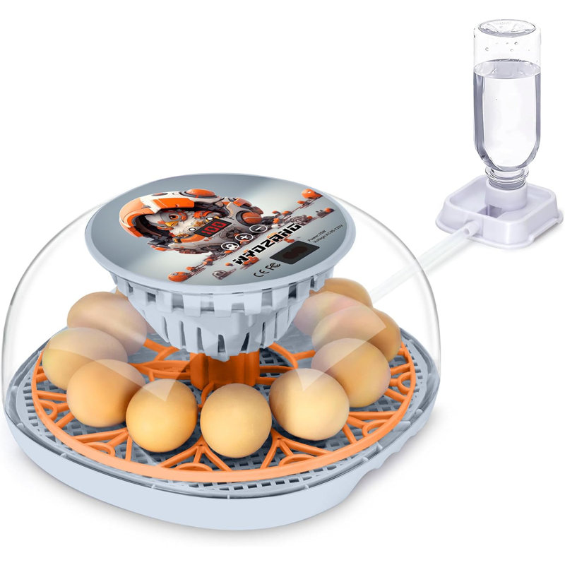 Smart Chicken Incubators for Hatching Eggs with Automatic Turner Small Poultry Duck Quail 12 Egg Incubator Temperature Control Display Hatcher Machine (Mechachick, ?)