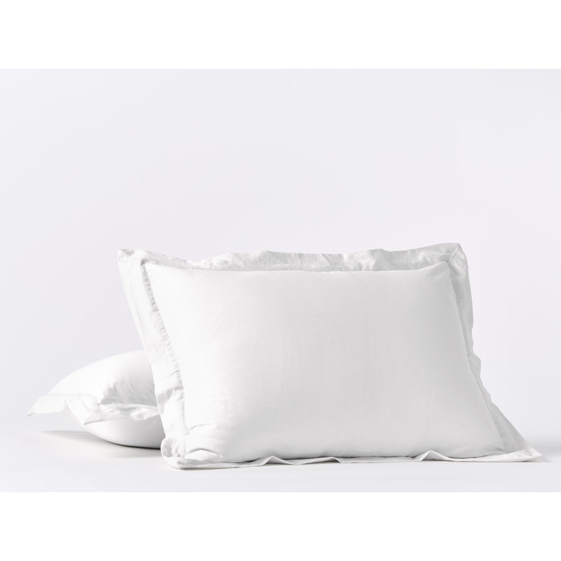 Cloud Soft Sateen Sateen Standard Sham Set, Alpine White, Standard