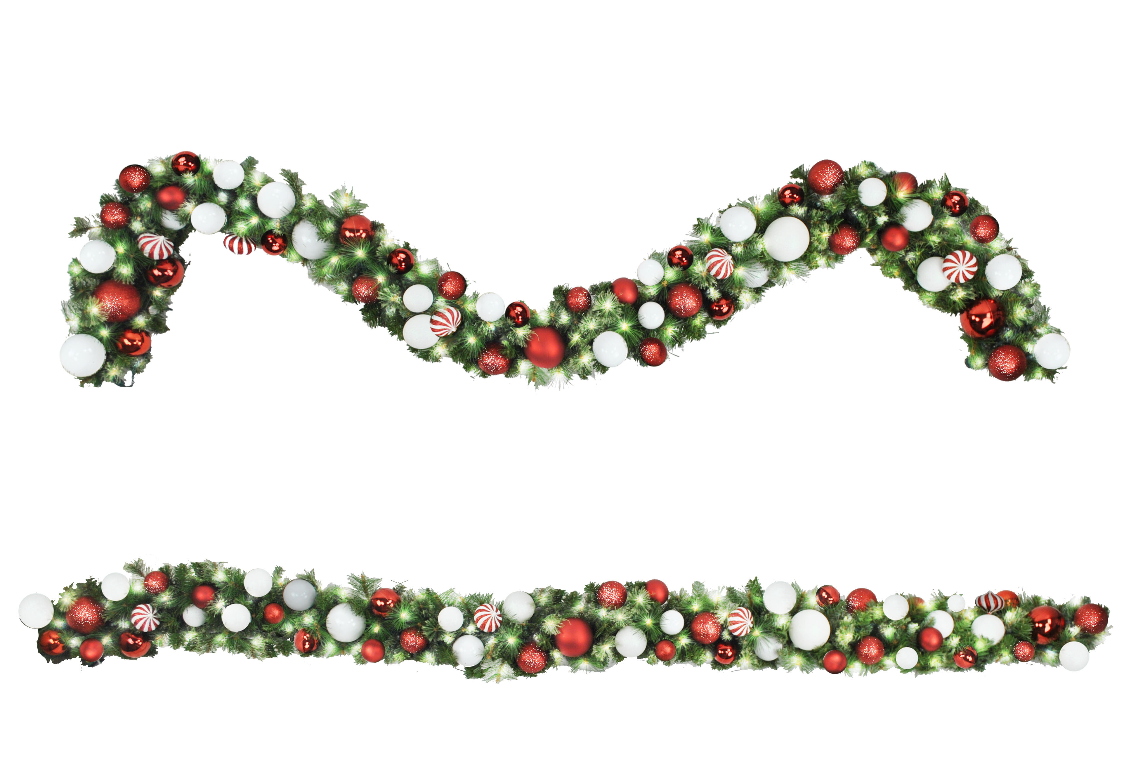 72'' in. Lighted Faux Garland