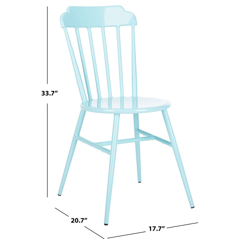 Chaise de patio empilable Davion, Bleu pastel