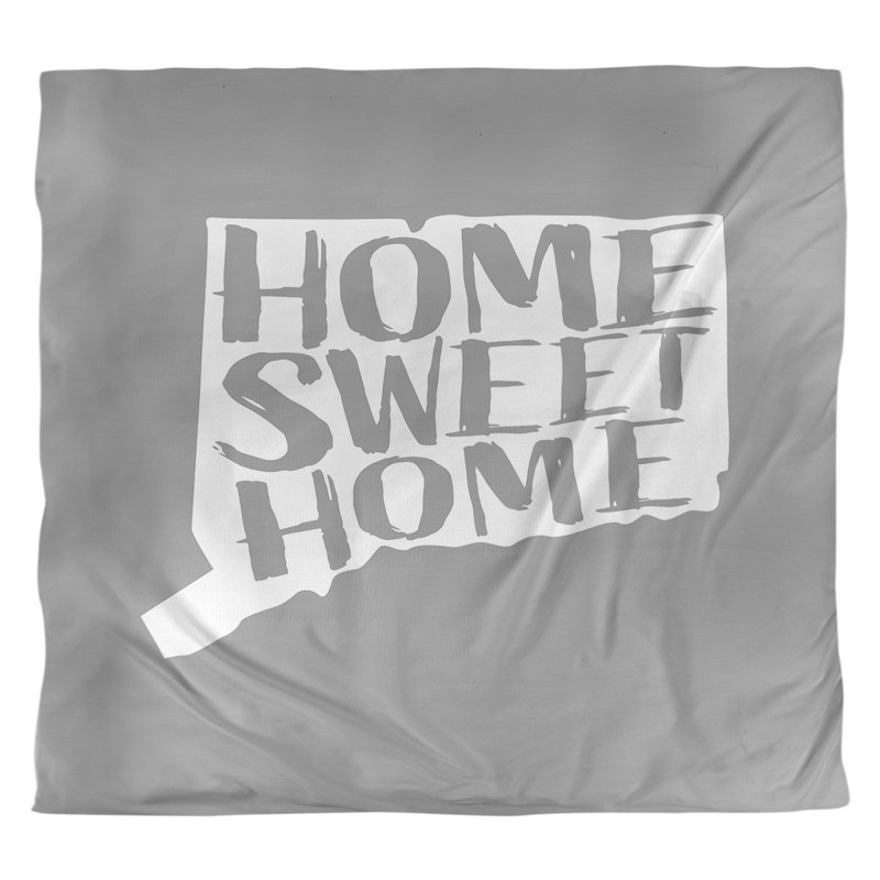 Housse de couette connecticut doux, Housse de couette pour grand lit, Gris, Microfibre