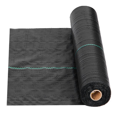 Weed Barrier Fabric Heavy Duty, 3x100FT 5oz Landscape Fabric, Woven Weed Blocker Fabrics, Garden Fabrics Weeds Barrier, Weeds Control Ground Cover, Geotextile Webbing, Gardening Mat, Black