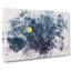 Yellow Moon Over The Mountain Watercolour - Wrapped Canvas Print-56638086