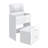 Picket House Furnishings Aurora Mini Dressing Table with Stool, LED and USB-1732181260