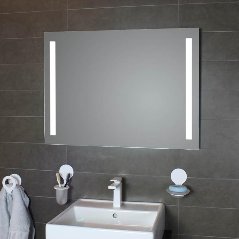 T5 Flat Lighted Wall Mirror, 31.5" H x 47.2" W