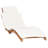 Audria 68.9" Long Teak Single Chaise with Cushions-947515797