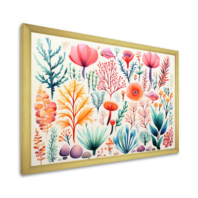 Coastal Coral In Watercolor II - Coastal Coral Under Water Wall Art