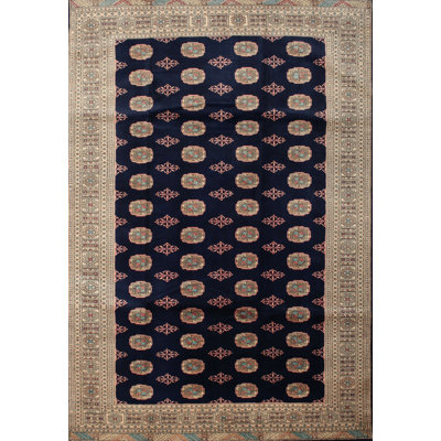 Tapis en laine noir / beige