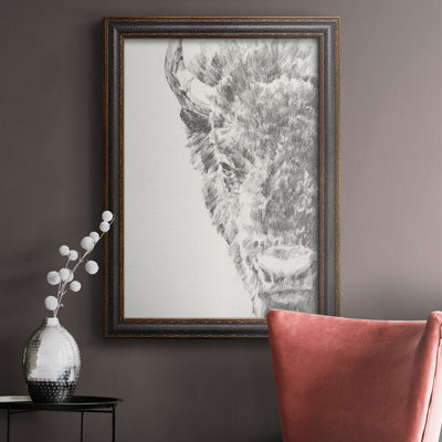 " Graphite Bison Portrait I "
