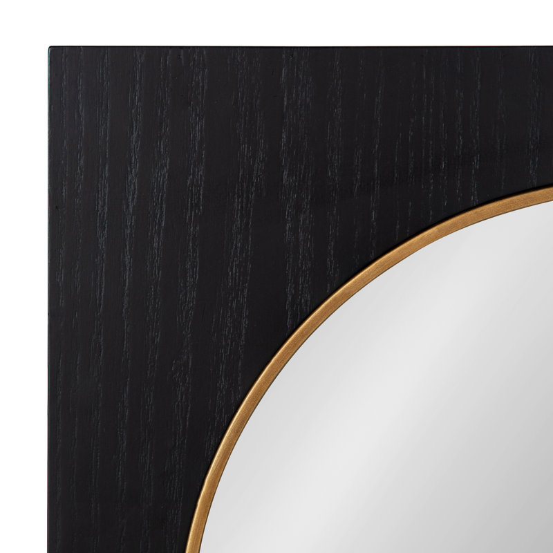 Miroir de salle de bain Mcmahan, Noir