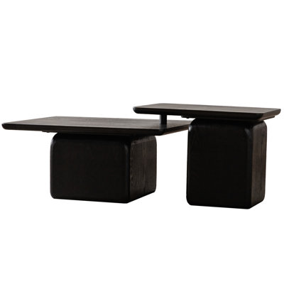 Lee Square Coffee Table Set with Fir Wood Legs