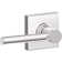 J Series Broadway Lever Hall and Closet Lock with Collins Trim