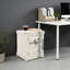 Table de chevet industrielle en métal avec casier-496703565