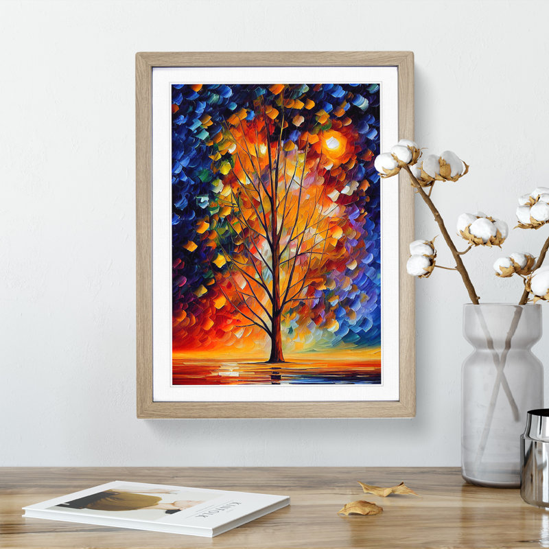 Portrait Of A Tree No.7 - Wall Art, Oak Framed, White, 64cm H x 46cm W
