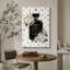 «Noir Fleur», œuvre d'art, impression sur toile encadrée, impression sur toile-132063935-132063941