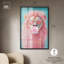 Décoration murale Pastel Lion Bubblegum Shadowbox par Glam Art Remedy-115125567-115125568