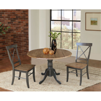Deibel Drop Leaf Solid Wood Dining Set