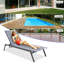 Chaise longue simple inclinable 78,5 po Mahore