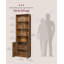 Bookcase, 6-Tier Tall Bookshelf, Book Shelf With Doors, Shelving Unit, 24 X 60 X 175 Cm, For Living Room, Home Office, Dinning Room-282717719