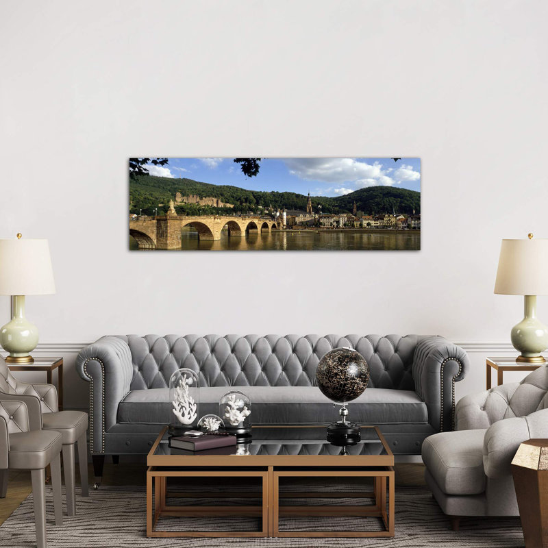 Heidelberg Germany 1 Piece Panoramic Wall Art on Canvas, 182.88 cm H x 60.96 cm W