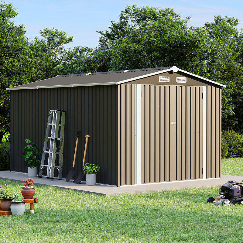 8 Ft. W X 12 Ft. D Metal Storage Shed