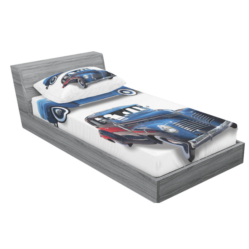 Microfiber Sheet Set, Twin Sheet Set with Fitted Sheet