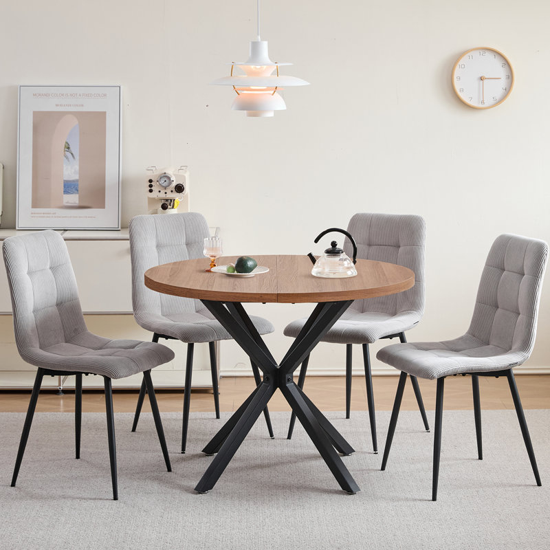 Dining Set, Light Grey