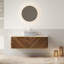 Absher 48" Floating Bathroom Vanity with Rectangle Marble Vessel Sink,Sensor LED,And Drawer, Espresso Or Walnut Finish-250042508