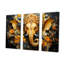 «Hindu Ganesha Elephant God Curmeric Tints», ensemble d'art sur toile-107742754-107742756