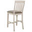Chaise en bois Aleksi crème rustique