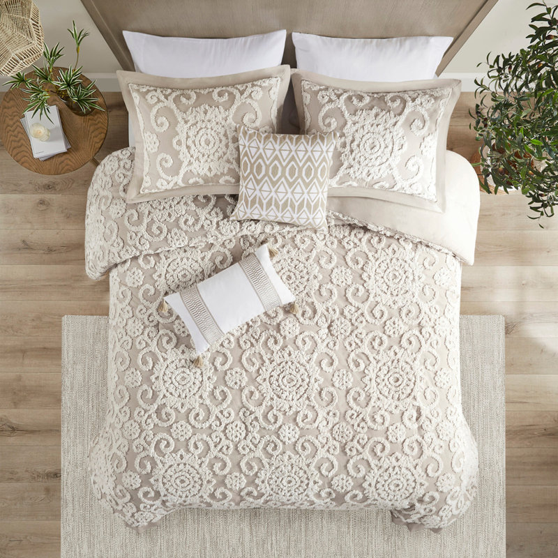 Cotton Comforter Mini Set Taupe