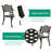 4 - Person Patio Dining Set Umbrella Hole Included Square Table
