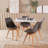 Knightdale Square Dining Table and Lisbon 4 Chairs Set