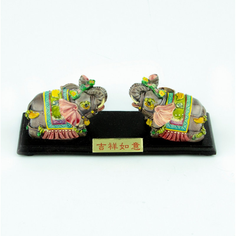 Paire d'éléphants Feng Shui