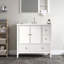 Meuble-lavabo moderne avec lavabo intégré et rangement spacieux