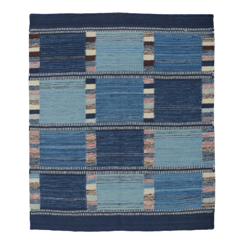 Flatweave Wool Geometric Area Rug