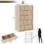 Ensemble de commode et table de chevet 3 pièces-481383276